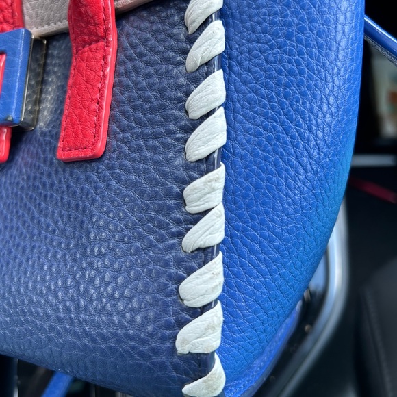 Kate Spade Alexa bag in Blue, Red, and White